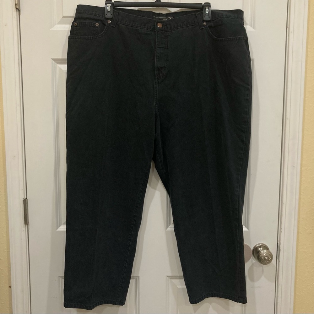 Venezia Sz 20 petite vintage 100% cotton faded black jeans lane Bryant 108050